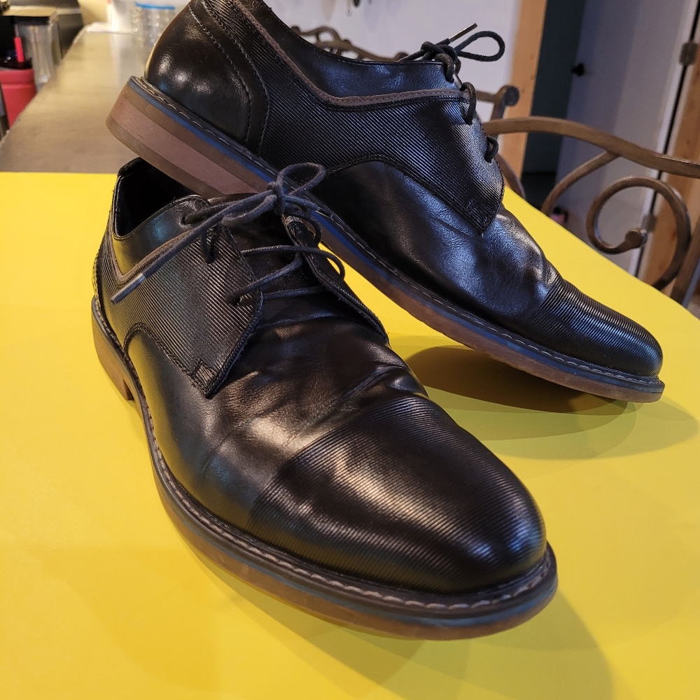 Freeman Harris men's black Oxford lace up shoes size 11M